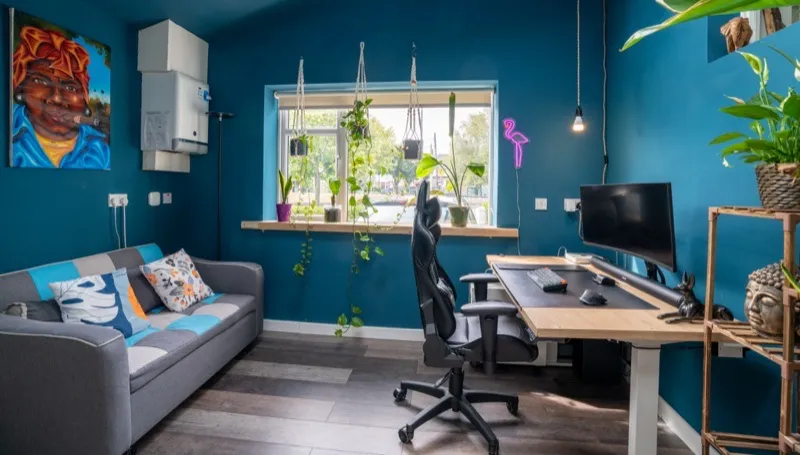 Property interior with natural light and contemporary furnishings