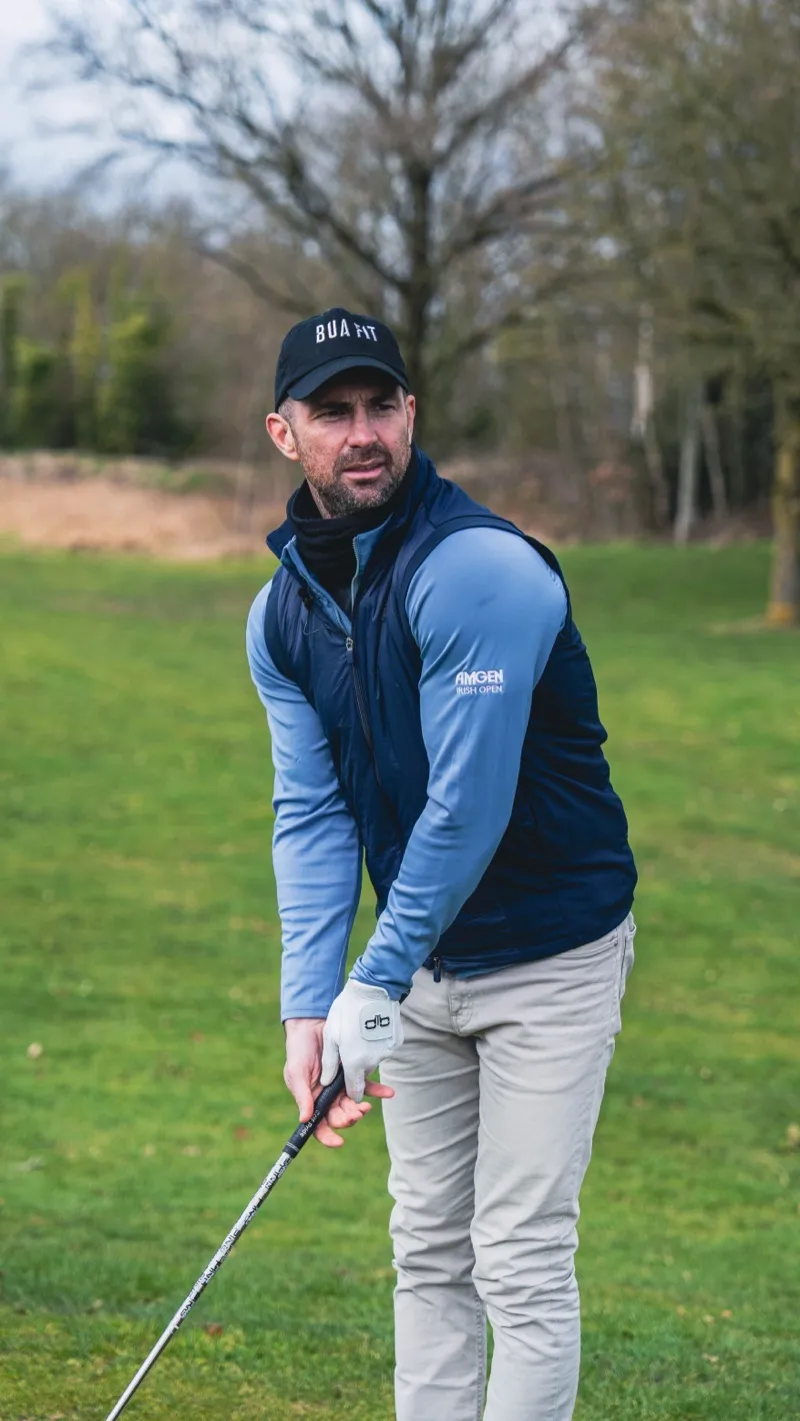 Rob Kearney on the golf course at the K-Club for BuaFit